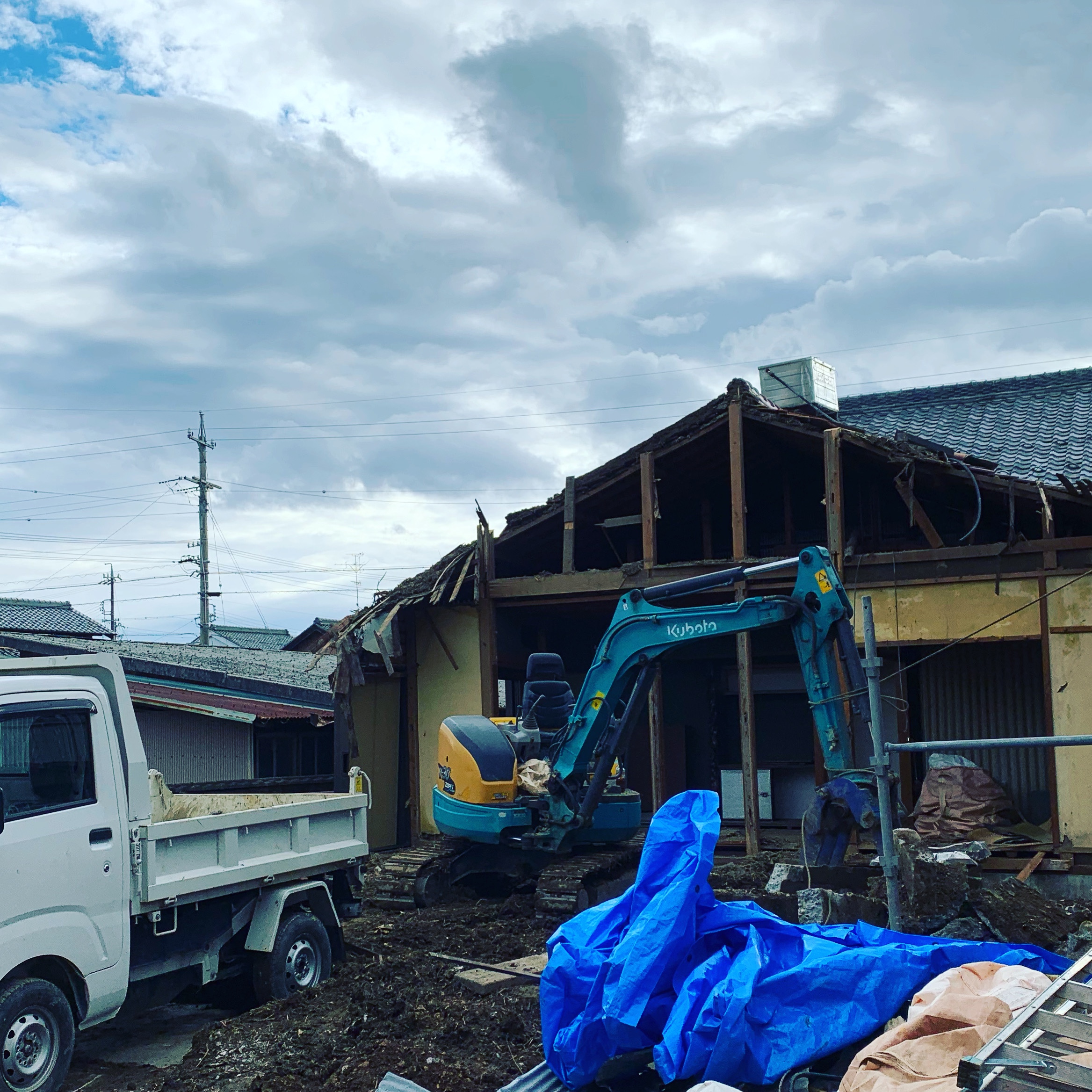 神戸町　木造解体